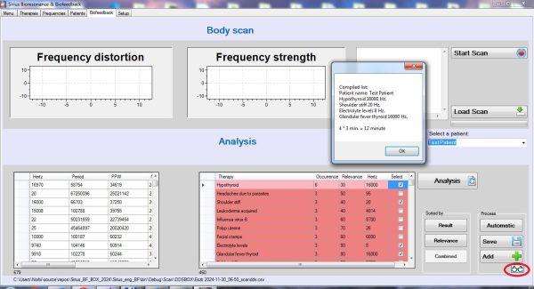 Sirius Bio resonantie software met biofeedback