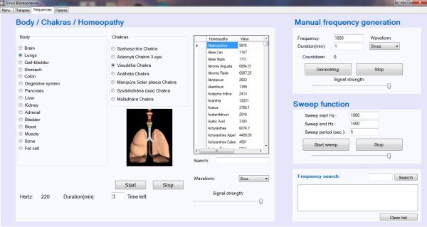 Sirius Bio resonantie software met biofeedback - Afbeelding 3